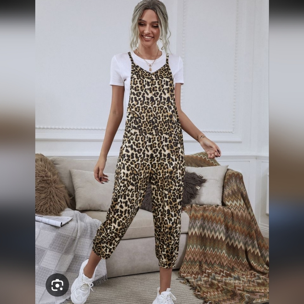 BiBi Animal Print Jumpsuit